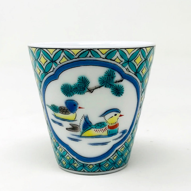 Kutani Sake Cup Ducks 鴛鴦 (1.5 fl.oz) image 1