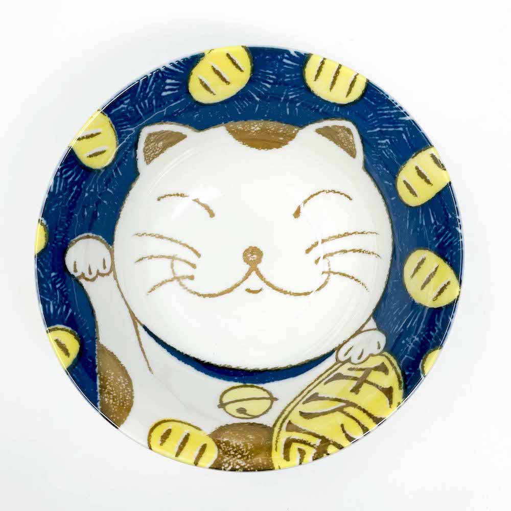 Senmanryo Cat Blue Tayo Bowl (6"D) image 3