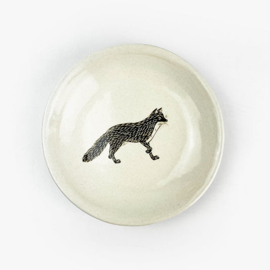 Plate Fox (6"D) by Takunobu Sawada