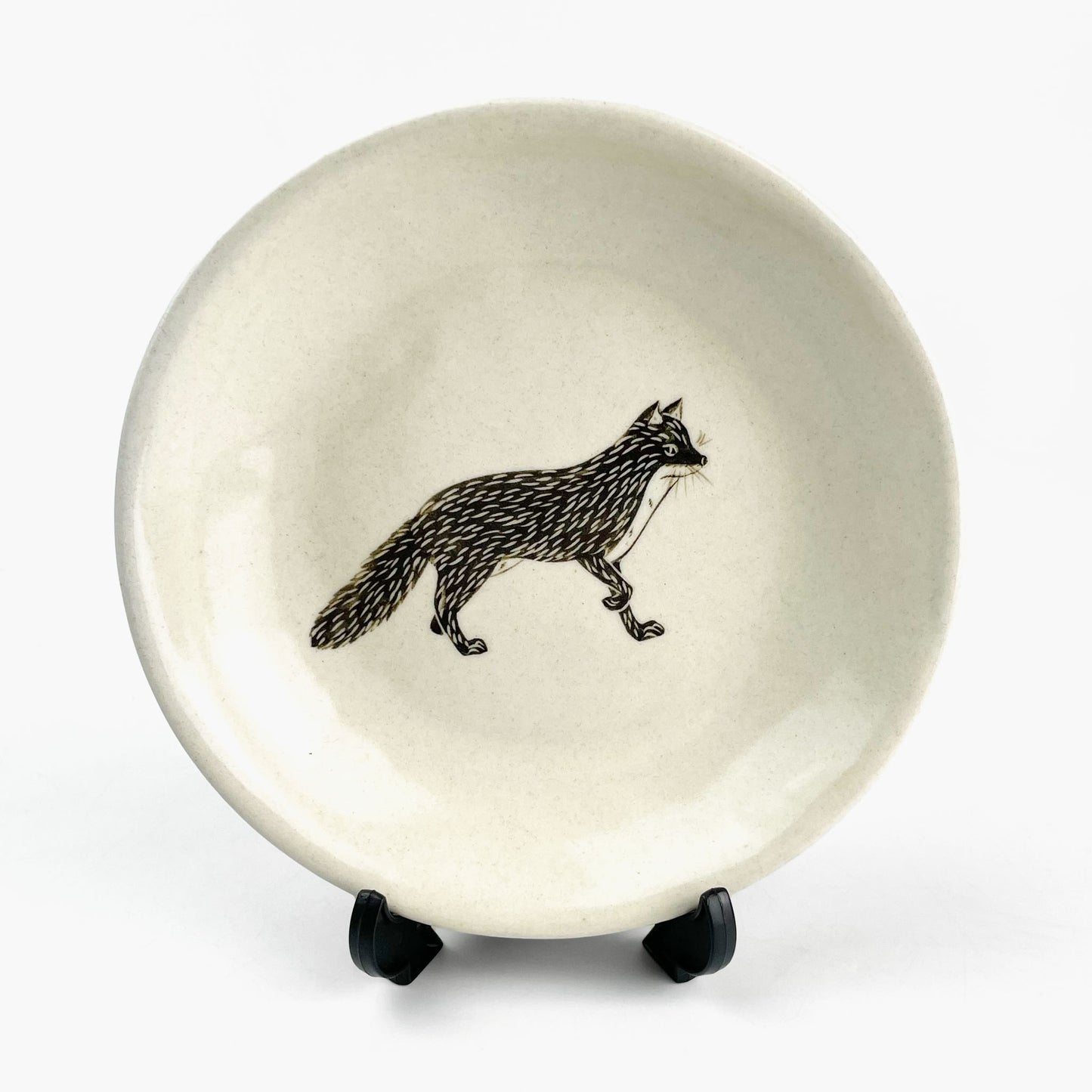Plate Fox (6"D) by Takunobu Sawada