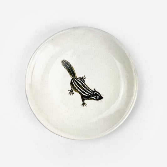 Plate Chipmunk (6"D) by Takunobu Sawada