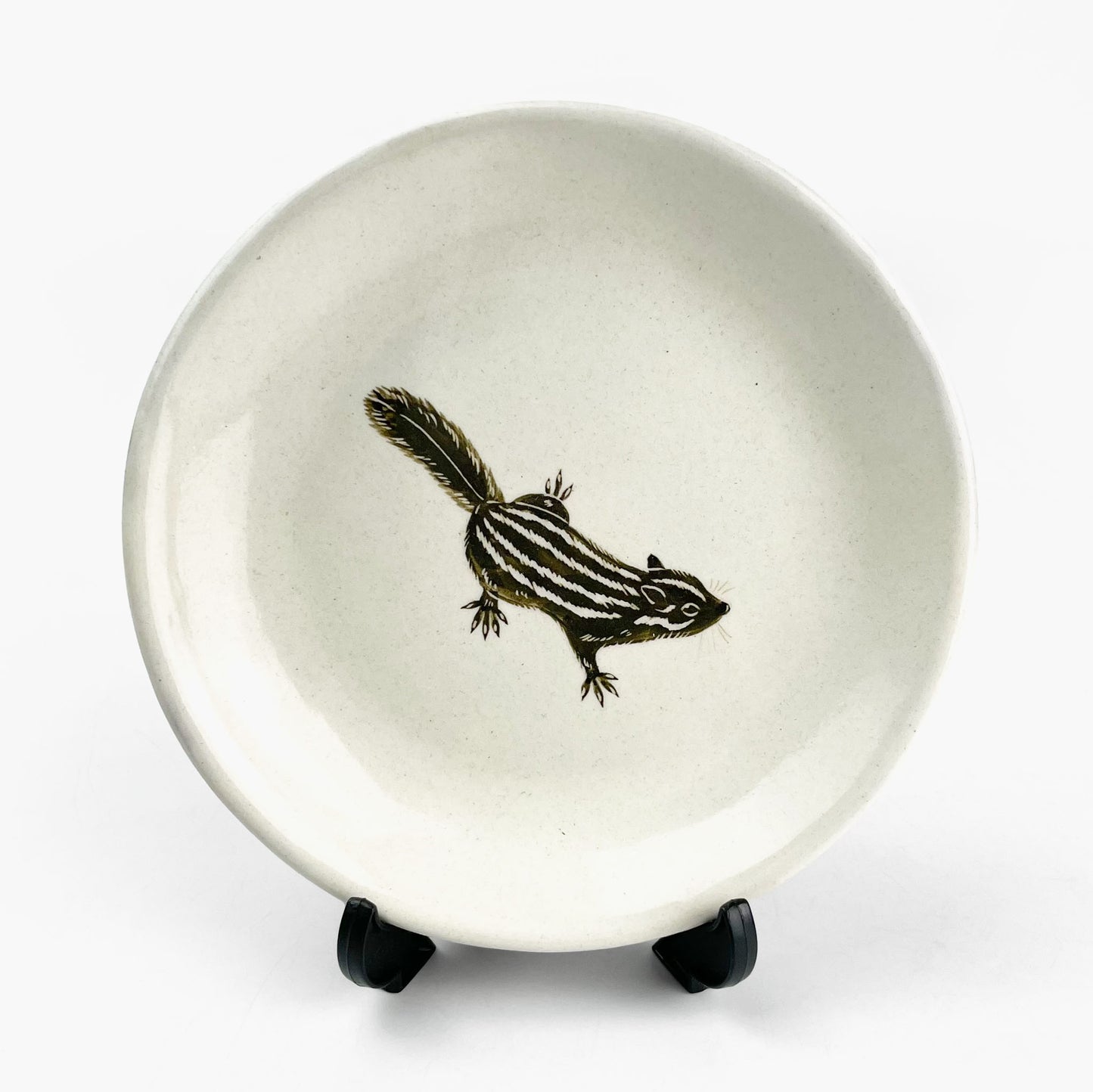 Plate Chipmunk (6"D) by Takunobu Sawada