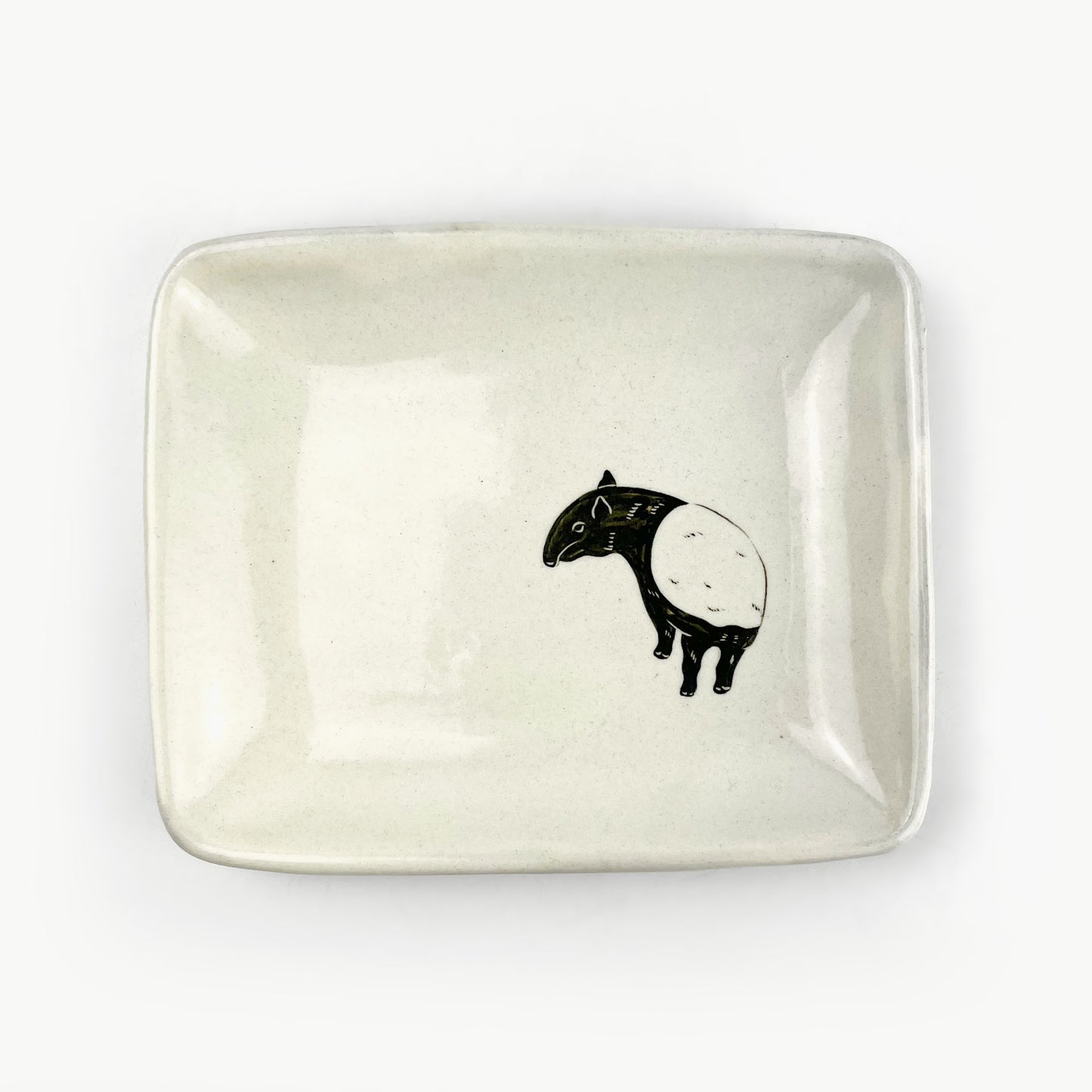 Rec.Plate Malayen Tapir (6.5"x 5.25") by Takunobu Sawada