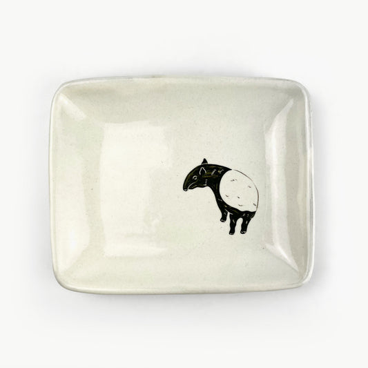 Rec.Plate Malayen Tapir (6.5"x 5.25") by Takunobu Sawada