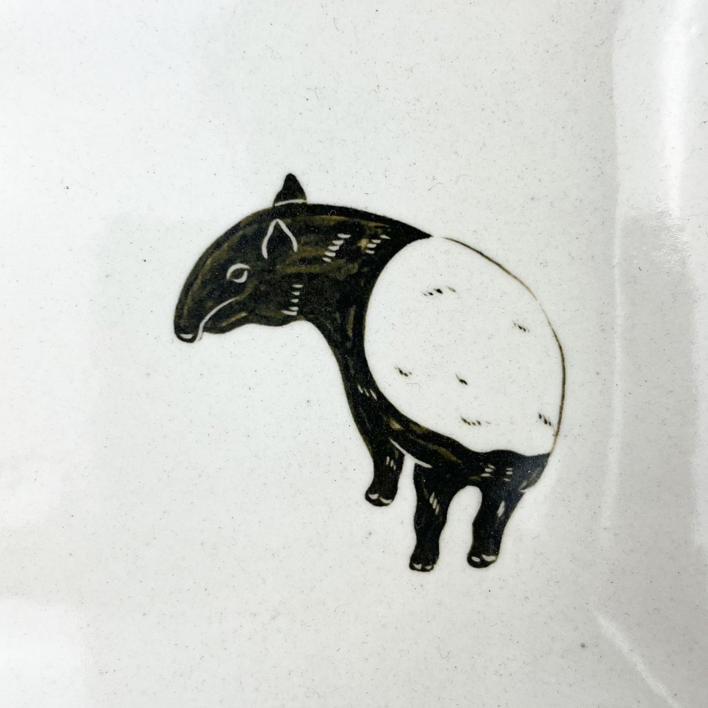 Rec.Plate Malayen Tapir (6.5"x 5.25") by Takunobu Sawada