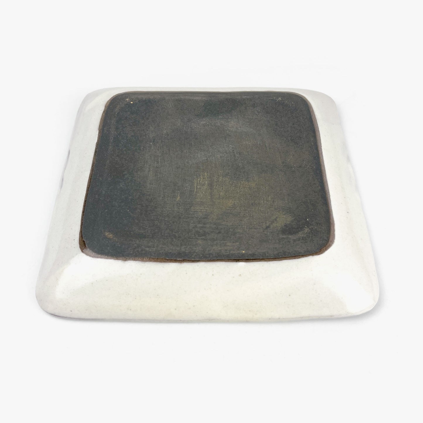 Sq. Plate Emperor Penguin (6.5"D) by Takunobu Sawada