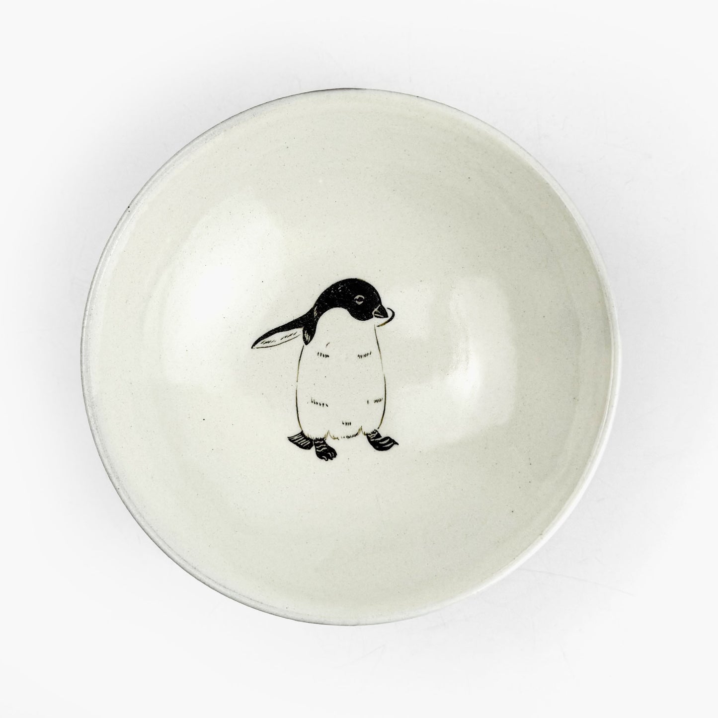 Round Plate Adelie Penguin (5.25"D) by Takunobu Sawada