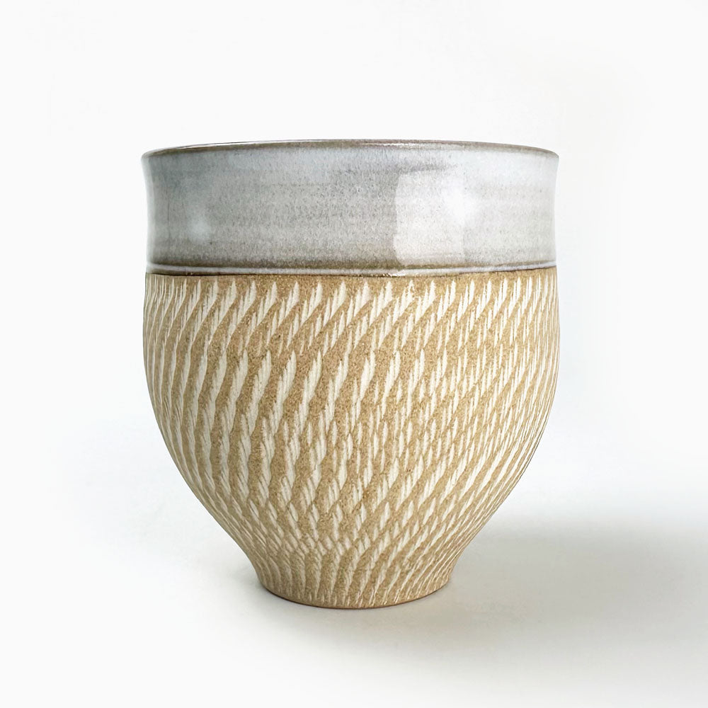 Tetote Cup Kanna White (9oz) by Keishuugama image 5