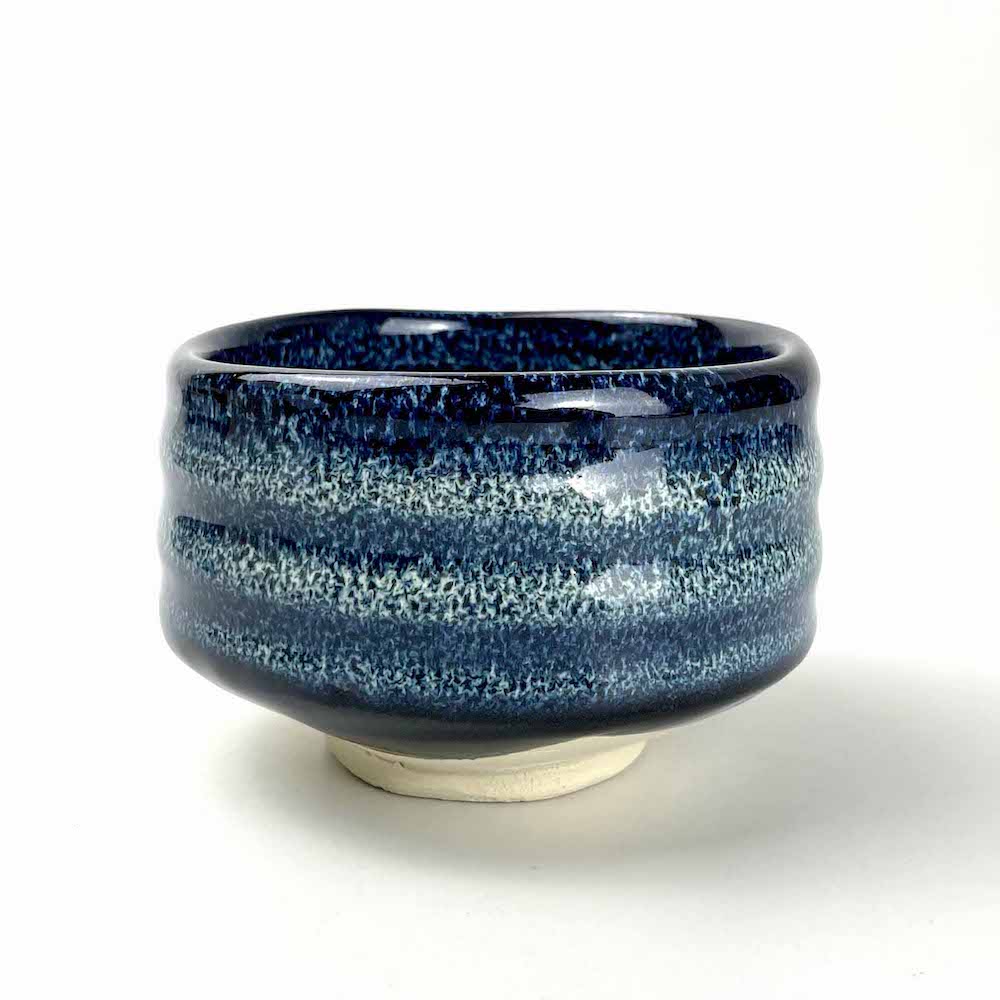 Matcha Bowl Blue Namako (4.5"D) image 5