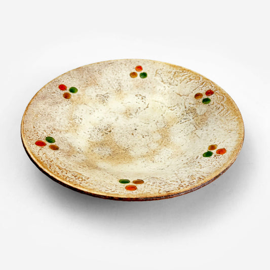 Momo-Iro Zogan Plate (6.25"D) by Makoto Kageyama