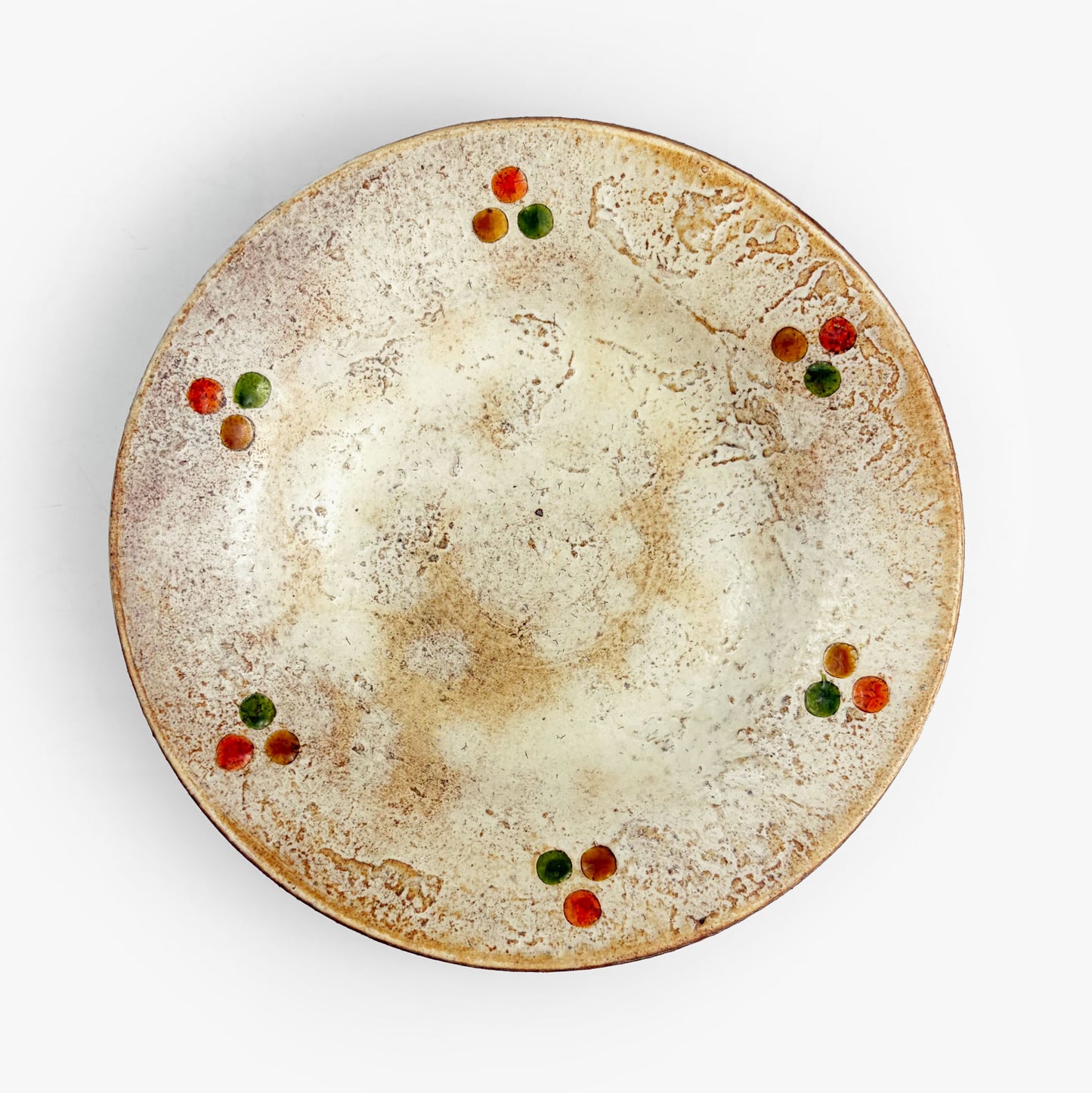 Momo-Iro Zogan Plate (6.25"D) by Makoto Kageyama