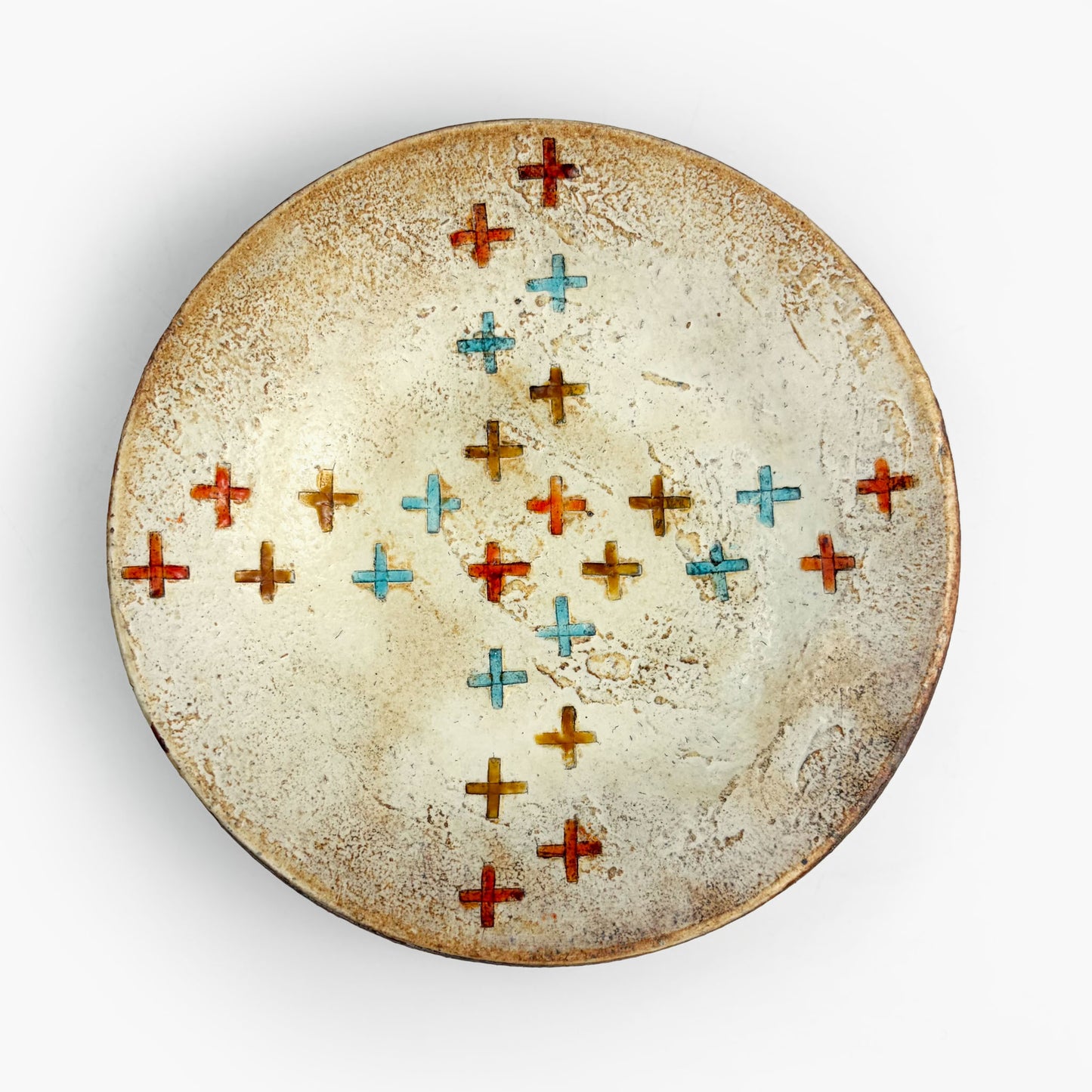 Momo-Iro Zogan Plate (6.25"D) by Makoto Kageyama