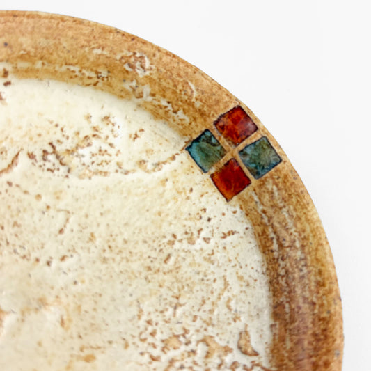 Momo-Iro Zogan Plate (4"D) by Makoto Kageyama