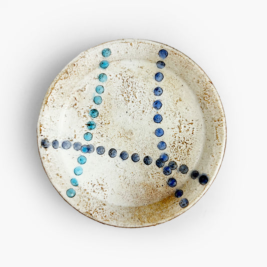 Momo-Iro Zogan Plate (4"D) by Makoto Kageyama