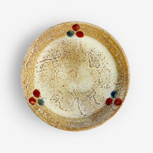 Momo-Iro Zogan Plate (4"D) by Makoto Kageyama