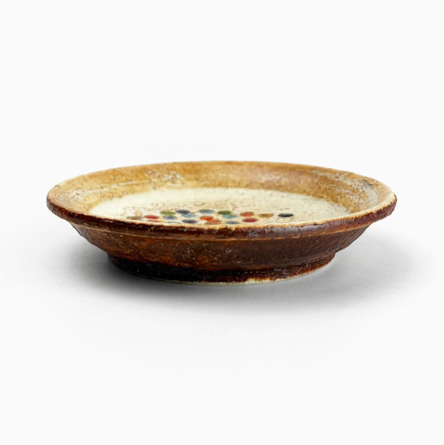 Momo-Iro Zogan Plate (4"D) by Makoto Kageyama