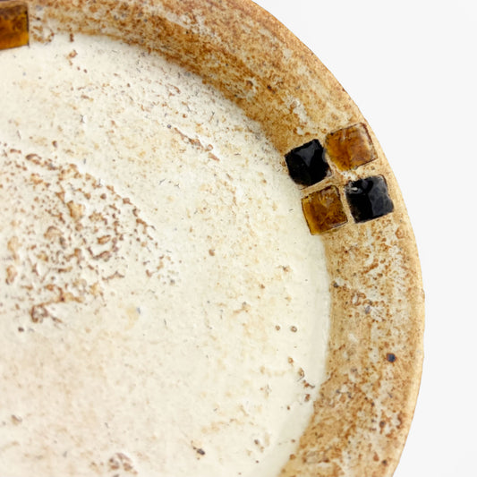 Momo-Iro Zogan Plate (4"D) by Makoto Kageyama