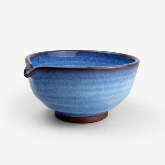 Matcha Bowl Lavender Blue Higashiyama-Yaki (5.75"D)