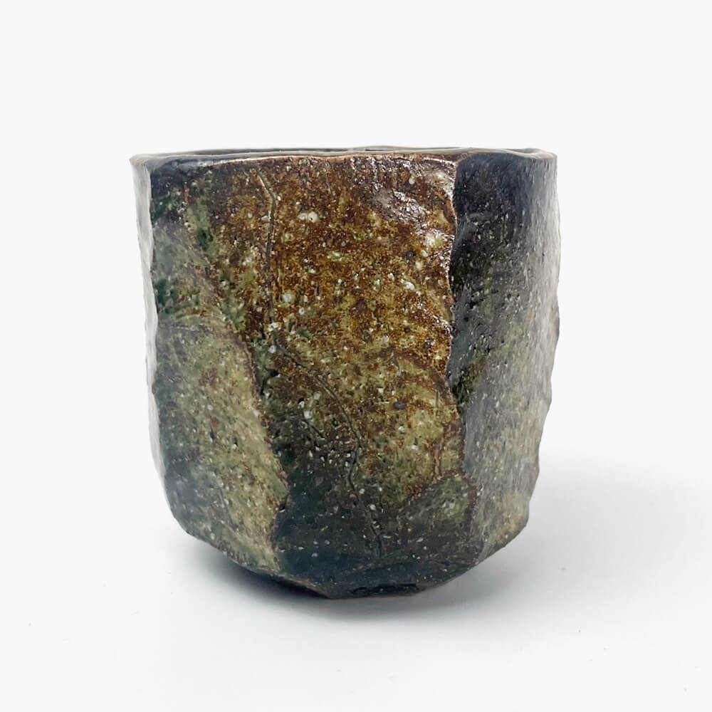 Yakishime Tea Cup (6.5oz) by Bunga Yamamoto/ Hoju-gama