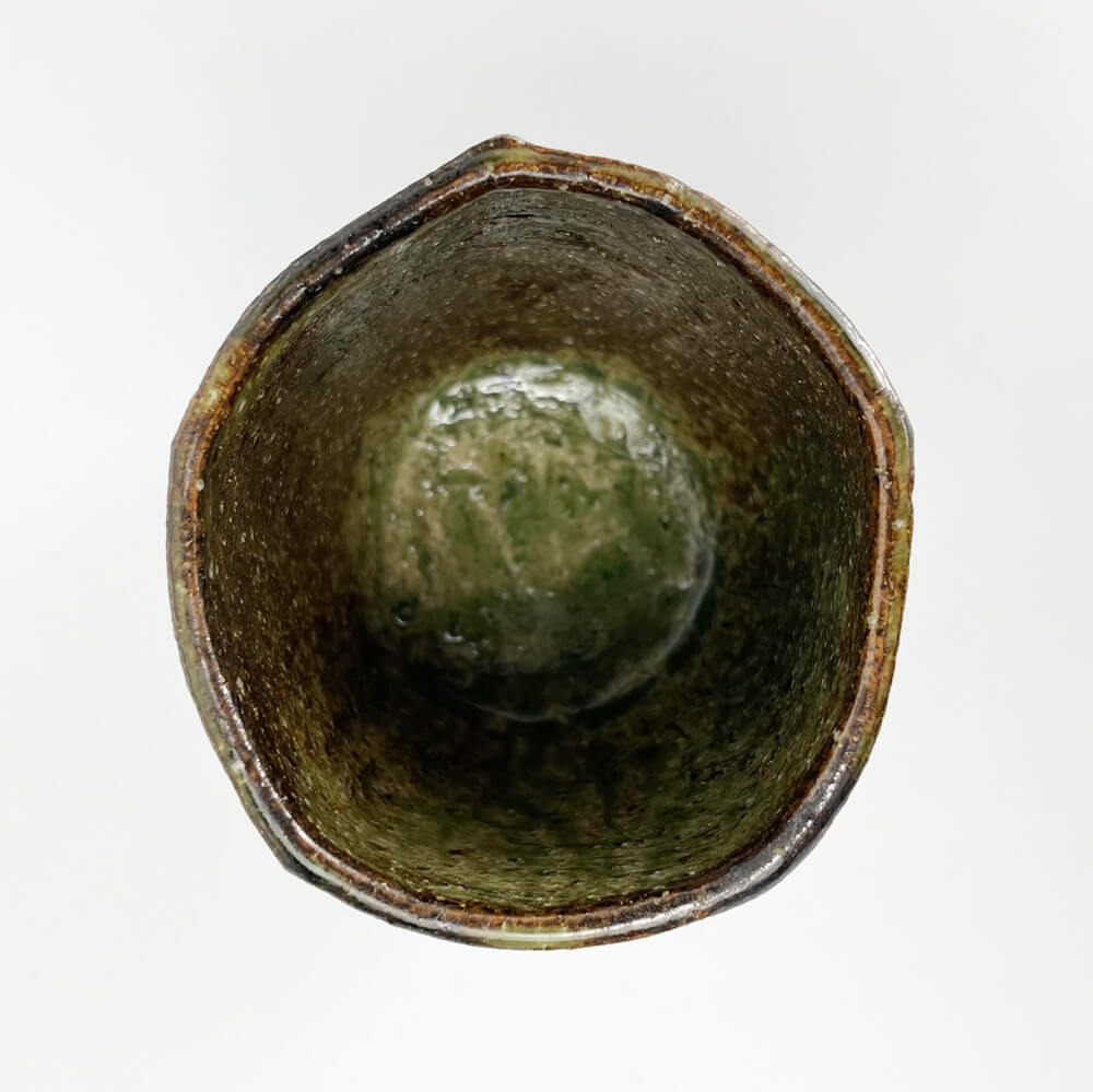 Yakishime Tea Cup (6.5oz) by Bunga Yamamoto/ Hoju-gama