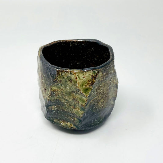 Yakishime Sake Cup (3.5oz) by Bunga Yamamoto/ Hoju-gama