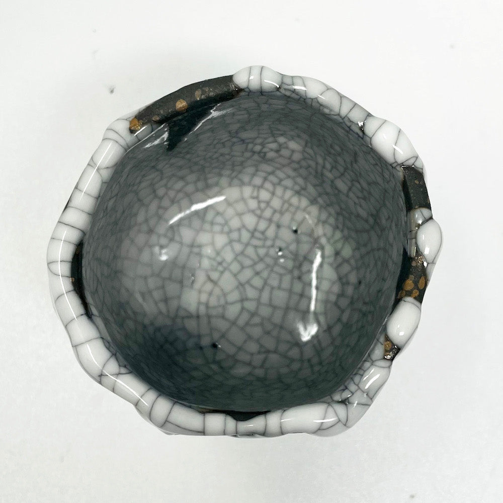 Sumi Kannyu Sake Cup (3 fl.oz) by Bunga Yamamoto/ Hoju-gama