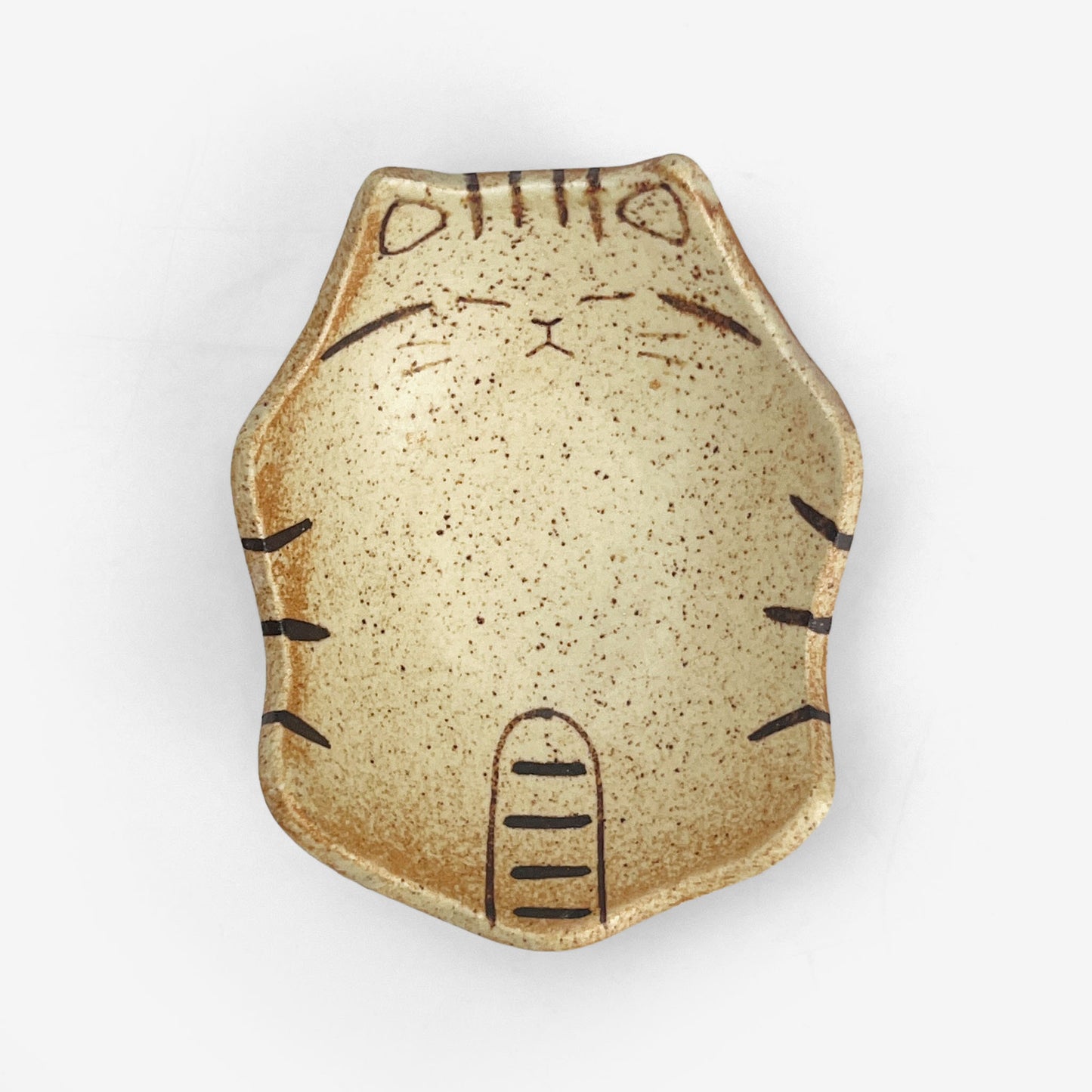 Animal Small Dish Cat (3.5" x 3") by Yoji Horikoshi