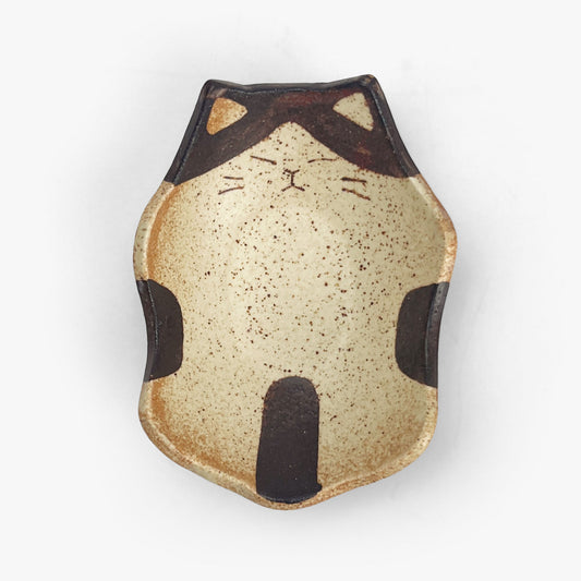 Animal Small Dish Cat (3.5" x 3") by Yoji Horikoshi