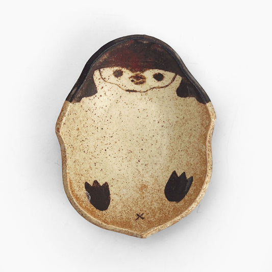 Animal Small Dish Chinstrap Penguin (3.5" x 3") by Yoji Horikoshi