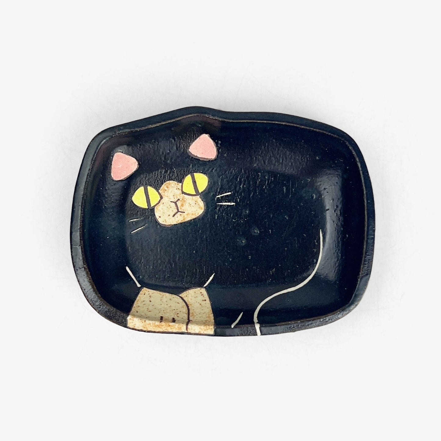 Cat Small Dish Tuxido (3.75" x 2.75") by Yoji Horikoshi