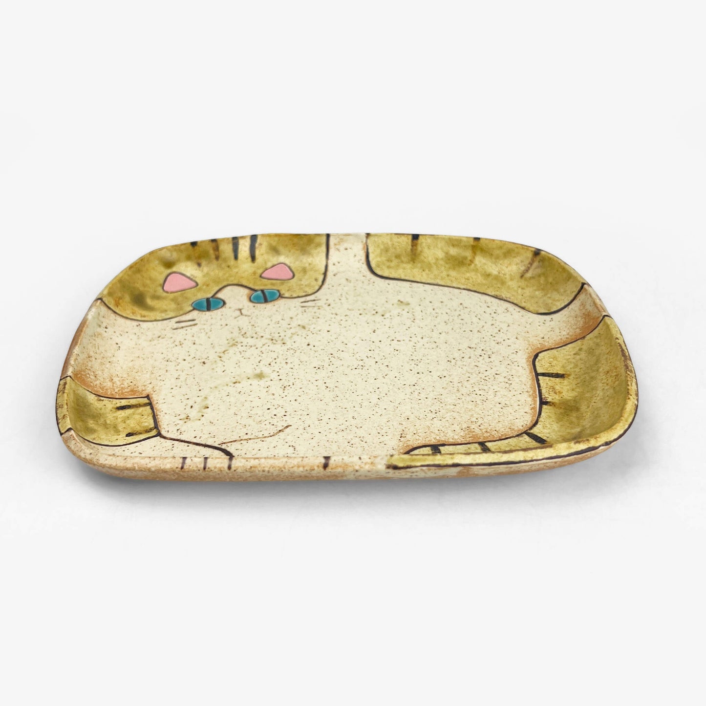 Cat Plate Tabby Tsugumi (6.75") by Yoji Horikoshi