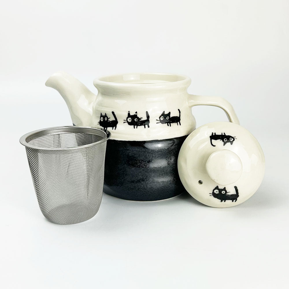 Tea Pot Black Cat (13 fl.oz ) image 1