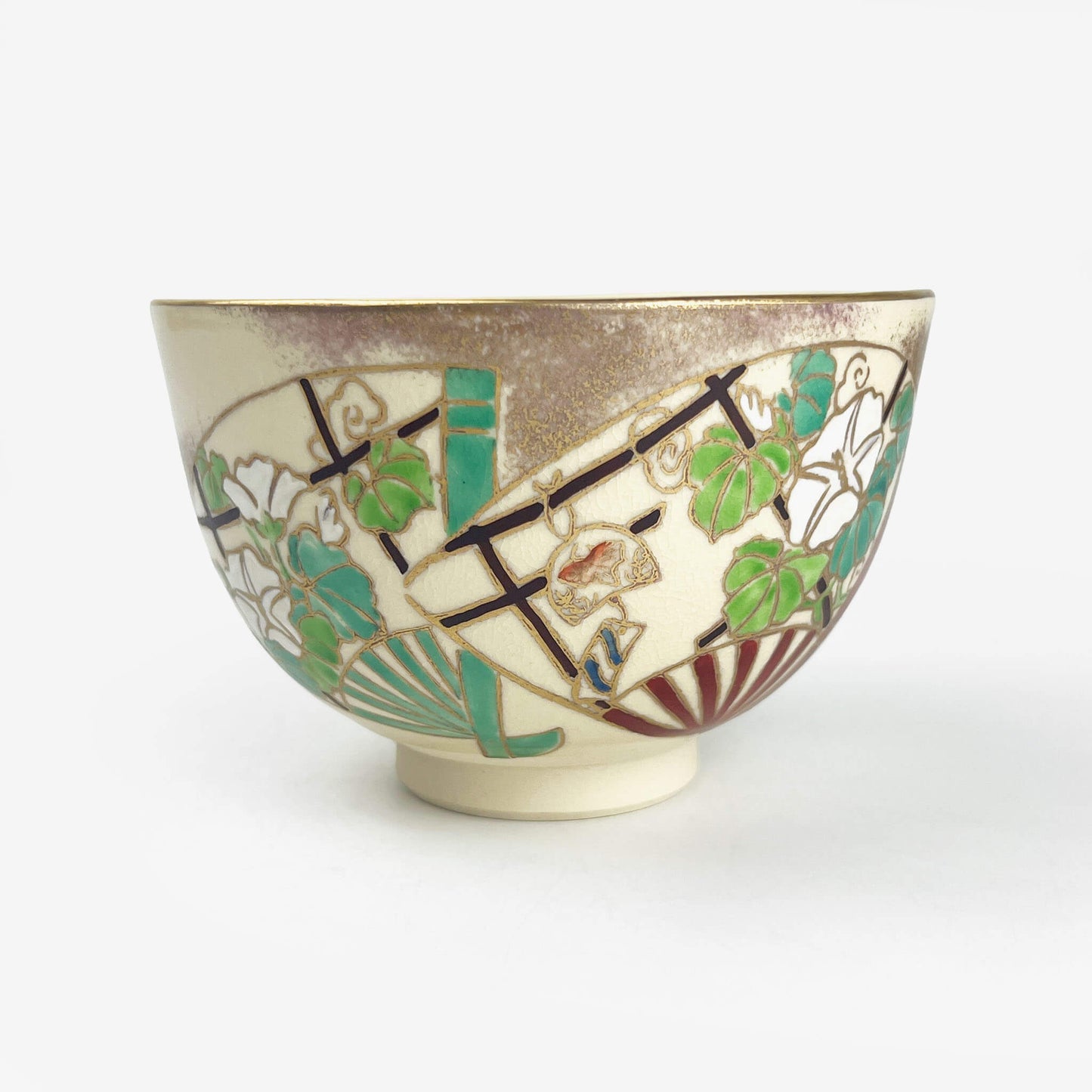 Matcha Bowl Ninsei Fan (8.5 oz)
