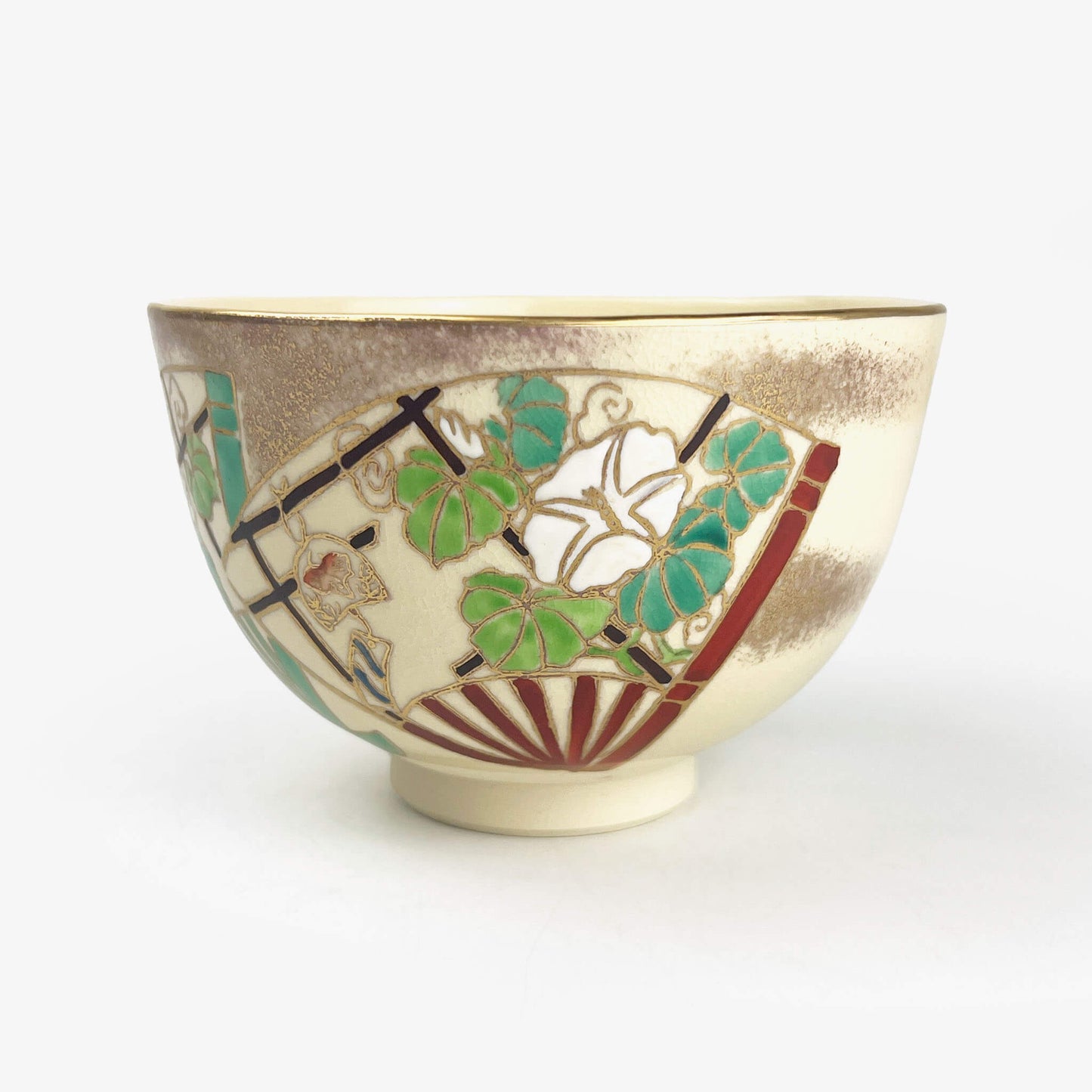 Matcha Bowl Ninsei Fan (8.5 oz)