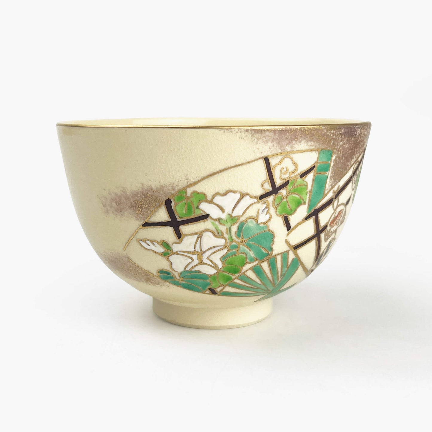 Matcha Bowl Ninsei Fan (8.5 oz)