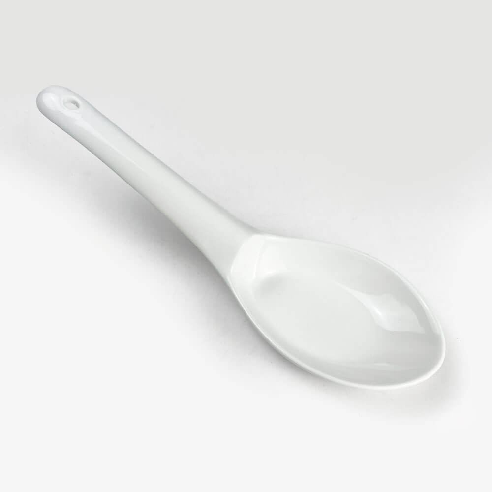 Large Renge Spoon White (8"L) image 0