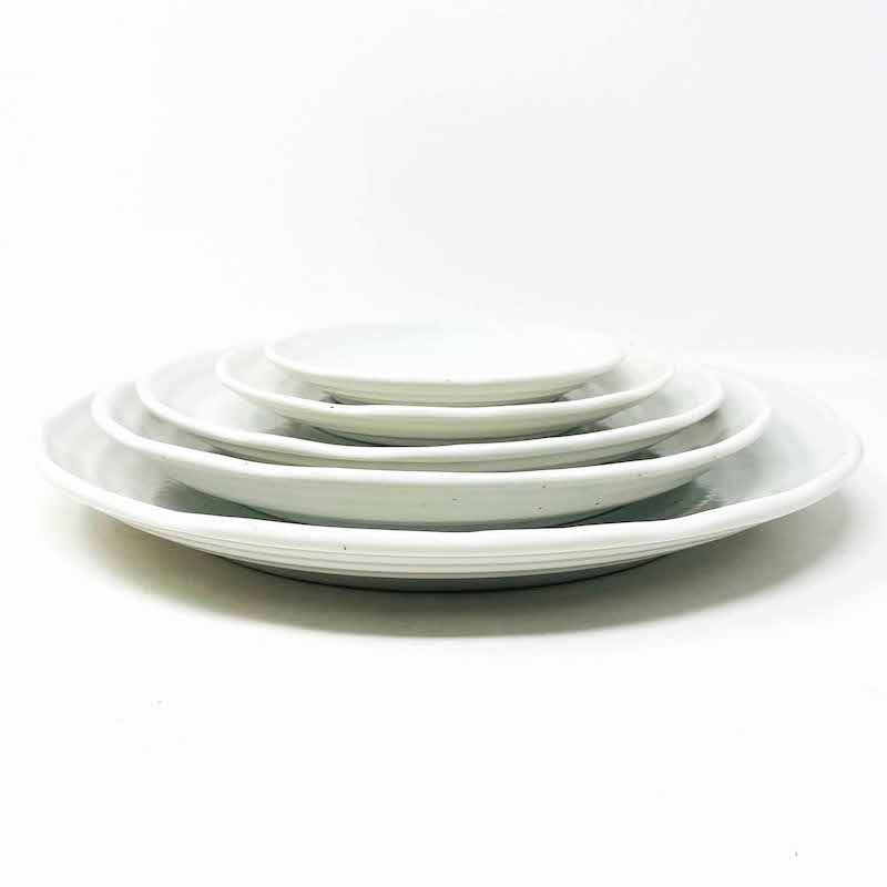 White Kobiki Plate  (8.5"D) image 6