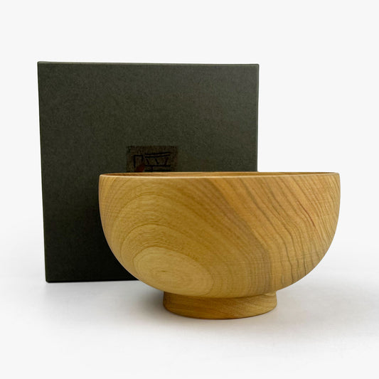 Wooden Soup Bowl Sakura (4.75"D)