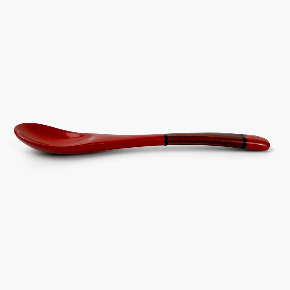 Wooden Coffee Spoon Red (5"L)