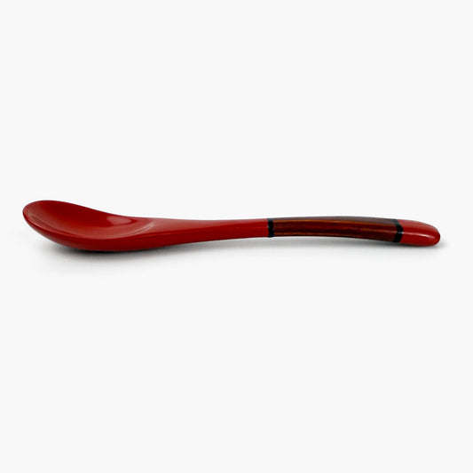 Wooden Coffee Spoon Red (5"L)