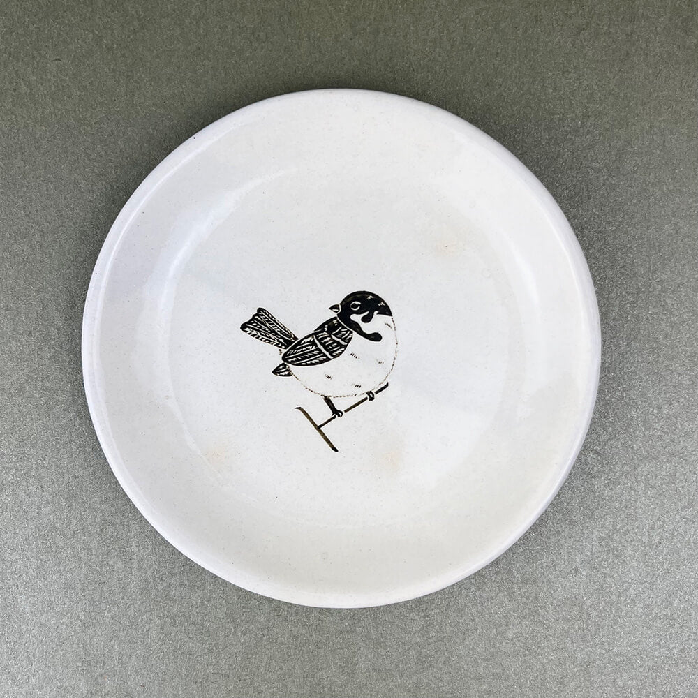 Plate Sparrow (5.75"D) by Takunobu Sawada image 0