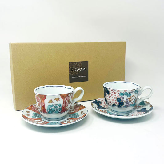 Minokayi Somenishiki Imari  Pair Coffee C/S (7oz) image 0