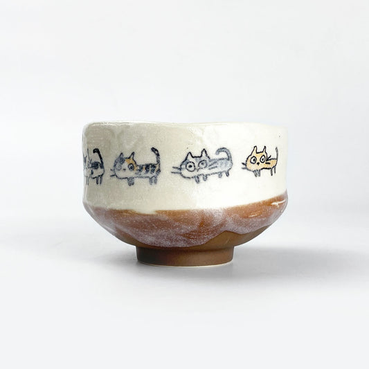 Mini Matcha Bowl Cat (3.75"D) image 0
