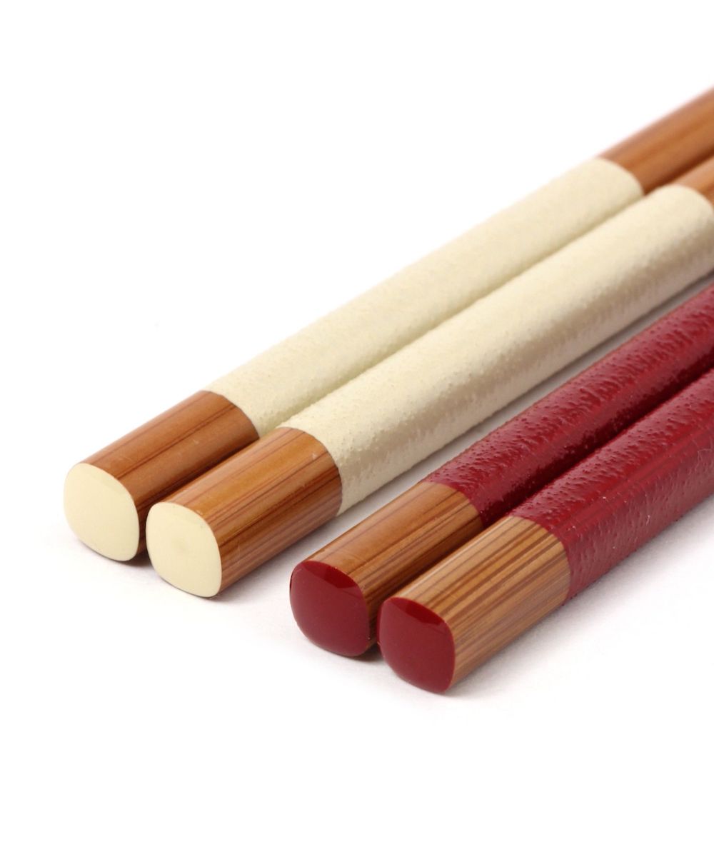 Chopsticks Obanzai Bamboo - Red (8.25"L) image 1