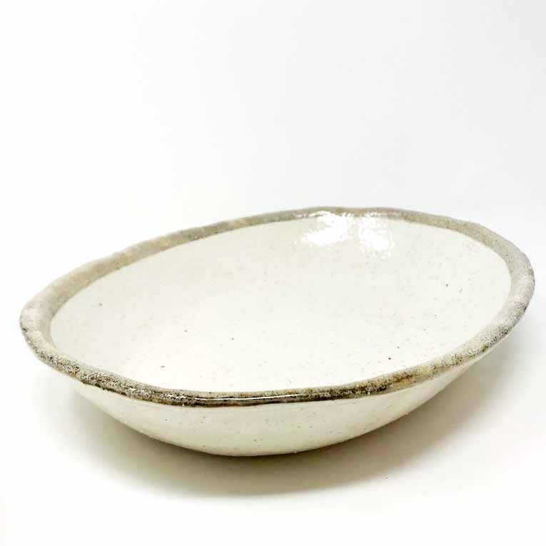 Oval Bowl Shiro Karatsu (11.25" x 9") image 2