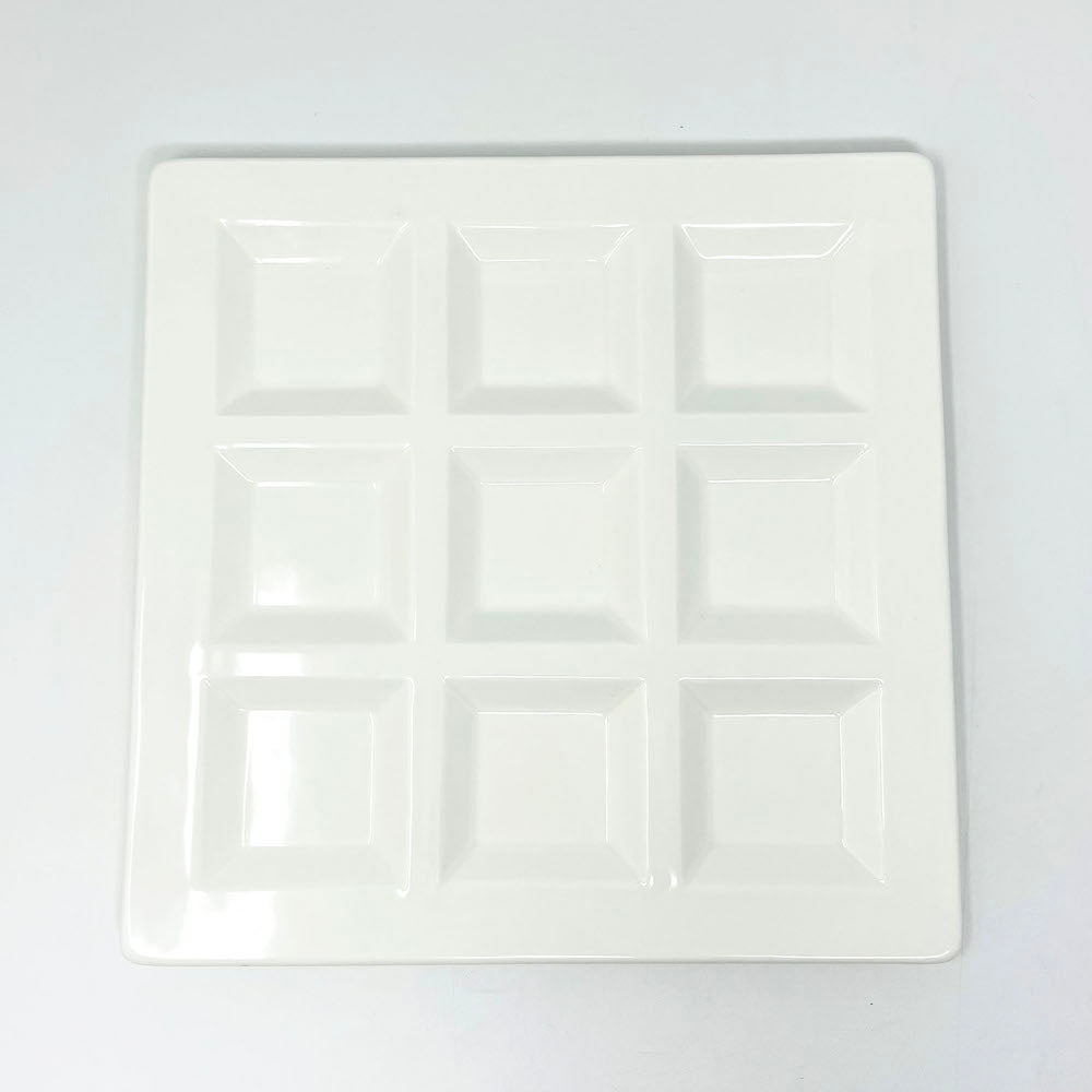 9 Div. Plate White (8.5"x0.5") image 1