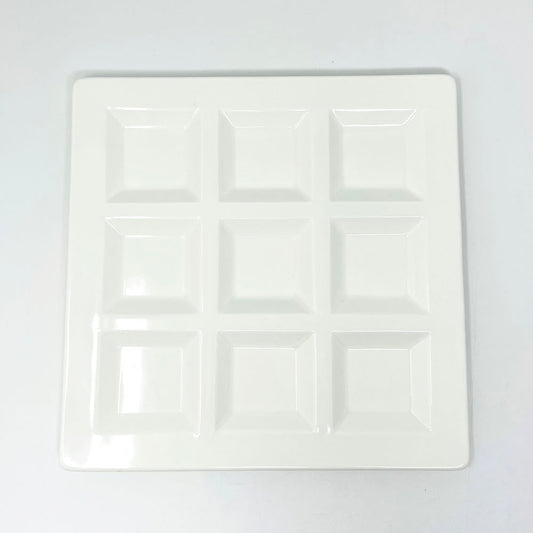 9 Div. Plate White (8.5"x0.5") image 1