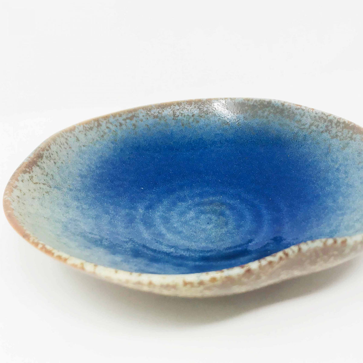 Shallow Bowl Blue Irabo (6.75") image 1