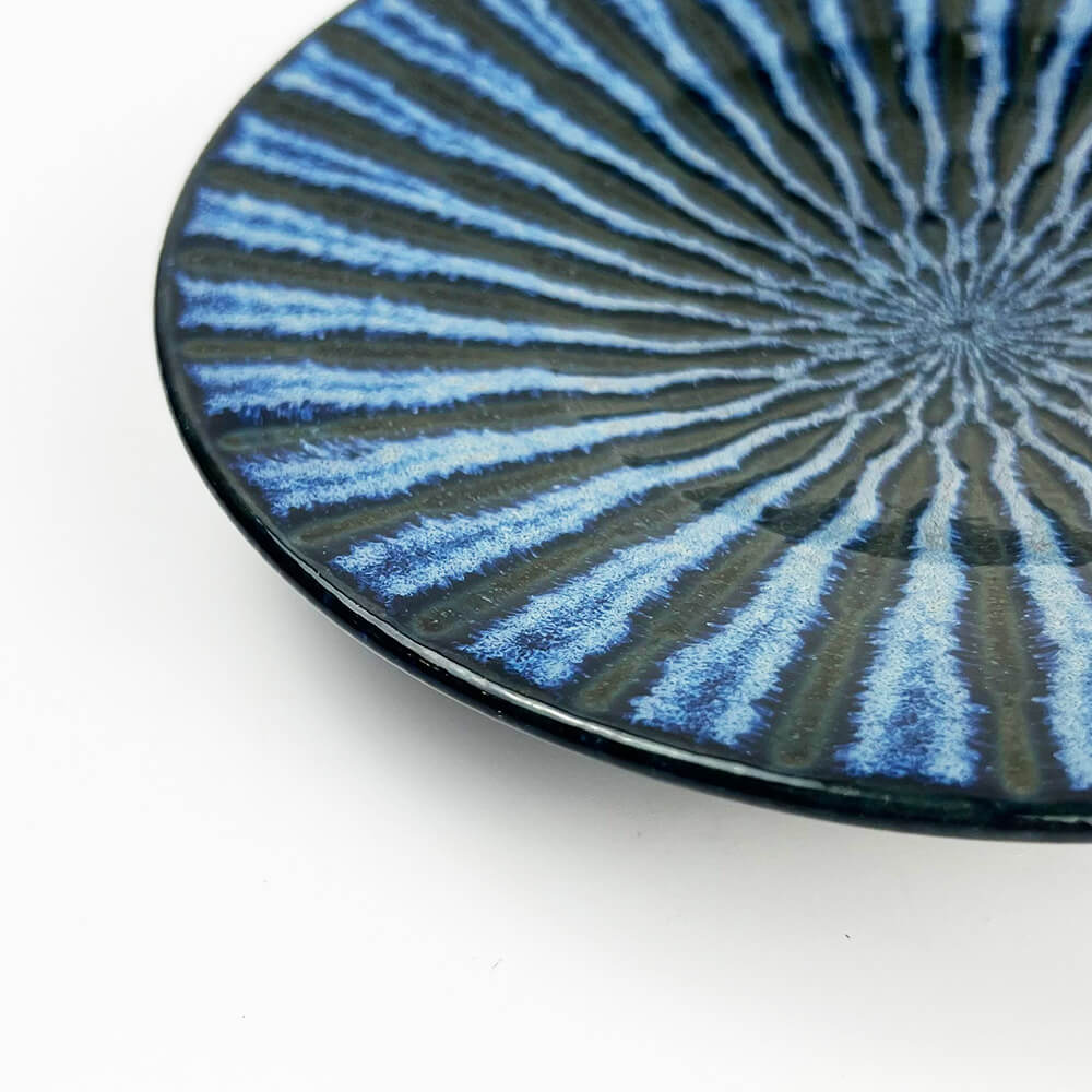 Navy Stripe Medium Plate (7.75"D) image 3