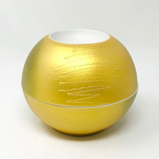 Covered Bowl Gold (5.5"D x4.3"H) image 0